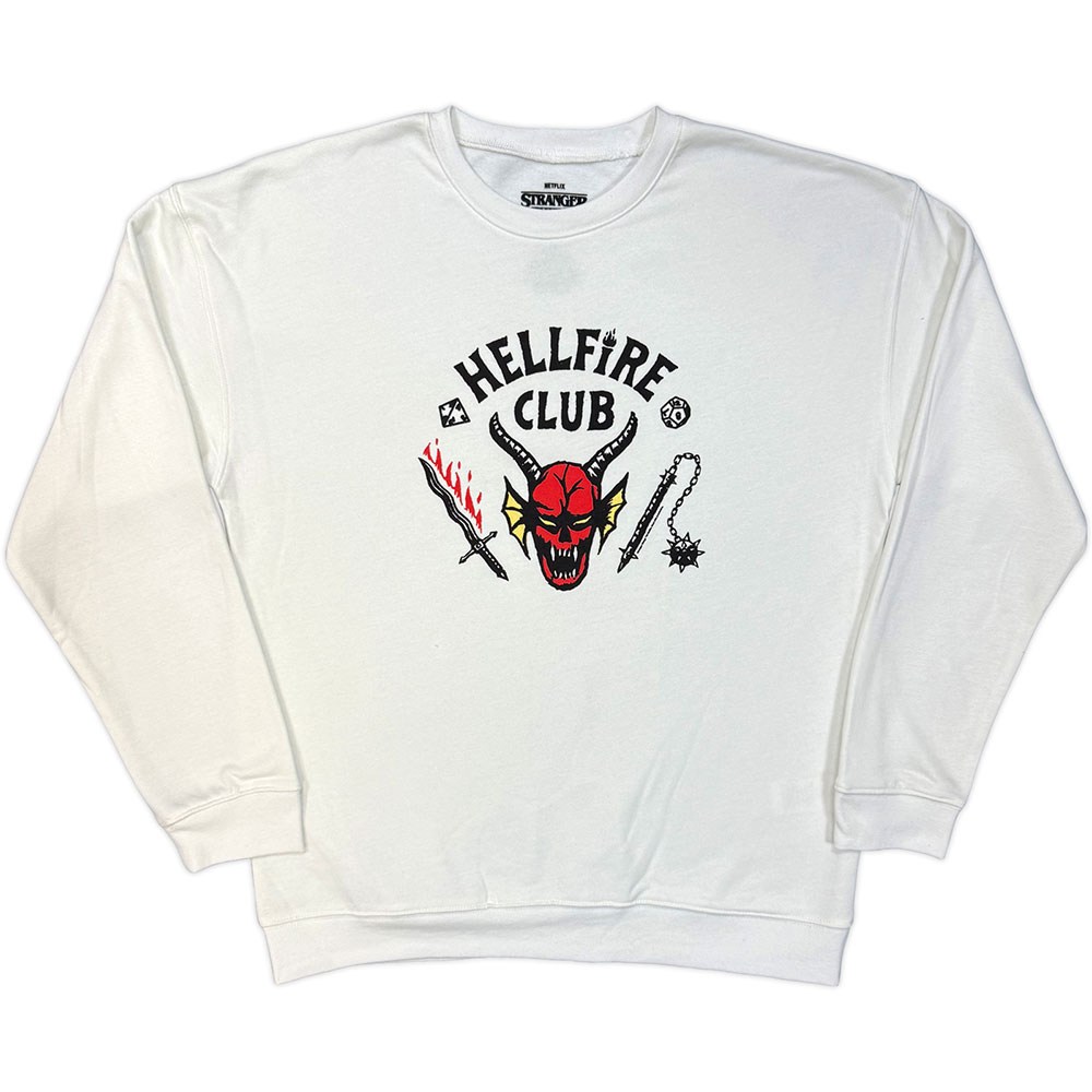 Stranger things - Hellfire Club Sweatshirt - WeiÃŸ